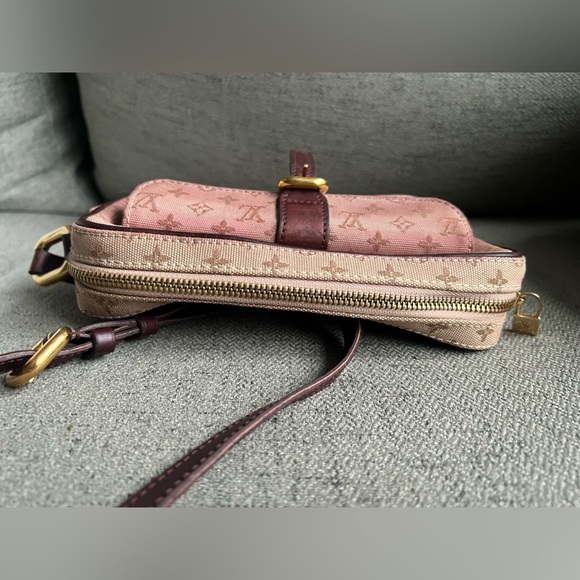 Vintage Louis Vuitton red mini monogram juliet bag denim - Picture 6 of 10